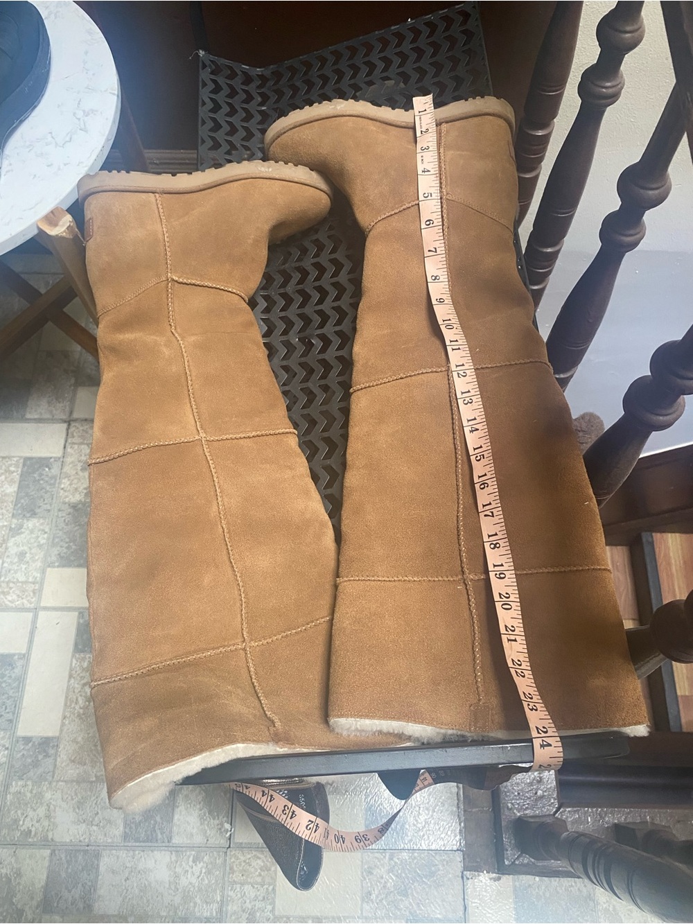 UGG Tall Chestnut Suede Over-the-Knee Boots